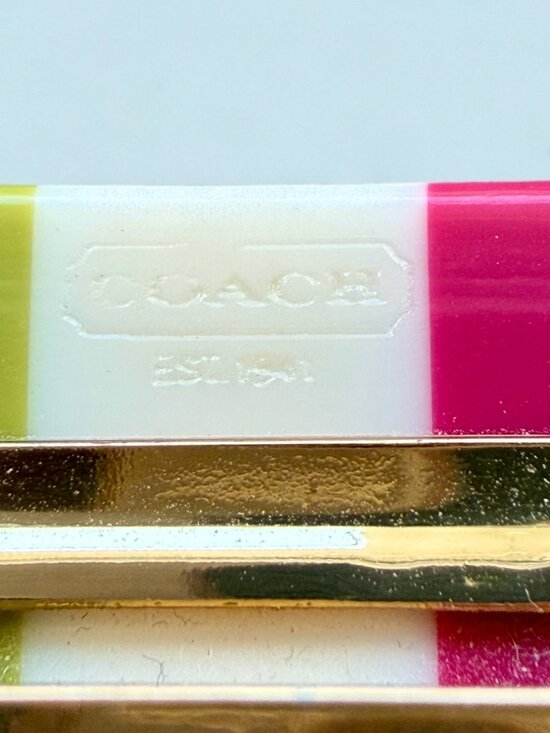Coach Resin Legacy Hair Clip Barrette main image 5